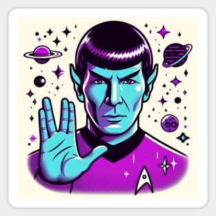 Spock - He got the Blues. And the Purples. Sticker